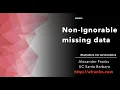 Non-ignorable missing data Statistics for proteomics