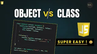 JavaScript Class Object Explained Simple Example for Beginners JavaScript Tutorial In Hindi