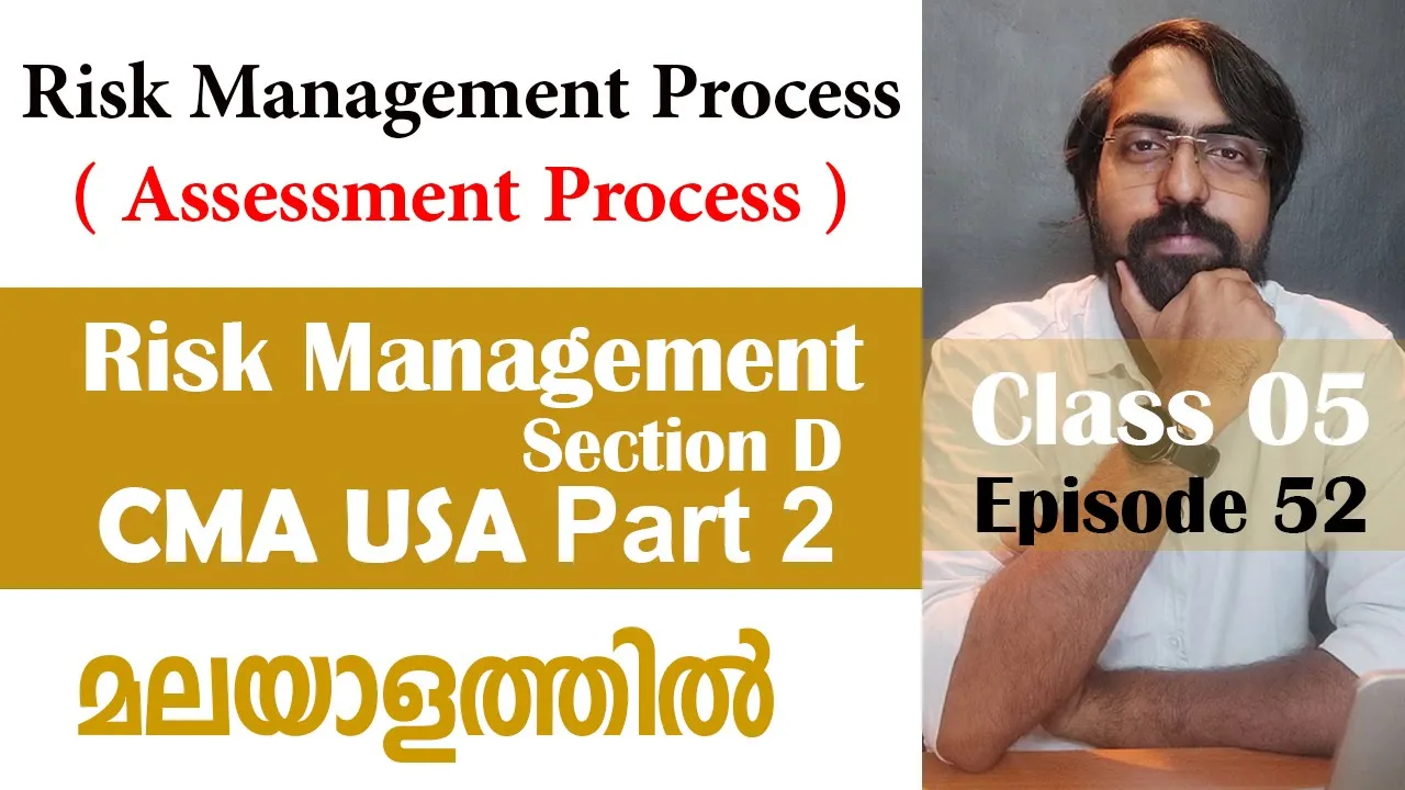 Risk Management Process 2/5 | Risk Management | Section D | CMA USA | Part 2 | Episode 52