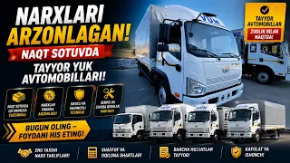 NARXLARI ARZONLAGAN NAQT SOTUVDA TAYYOR YUK AVTOMOBILLARI