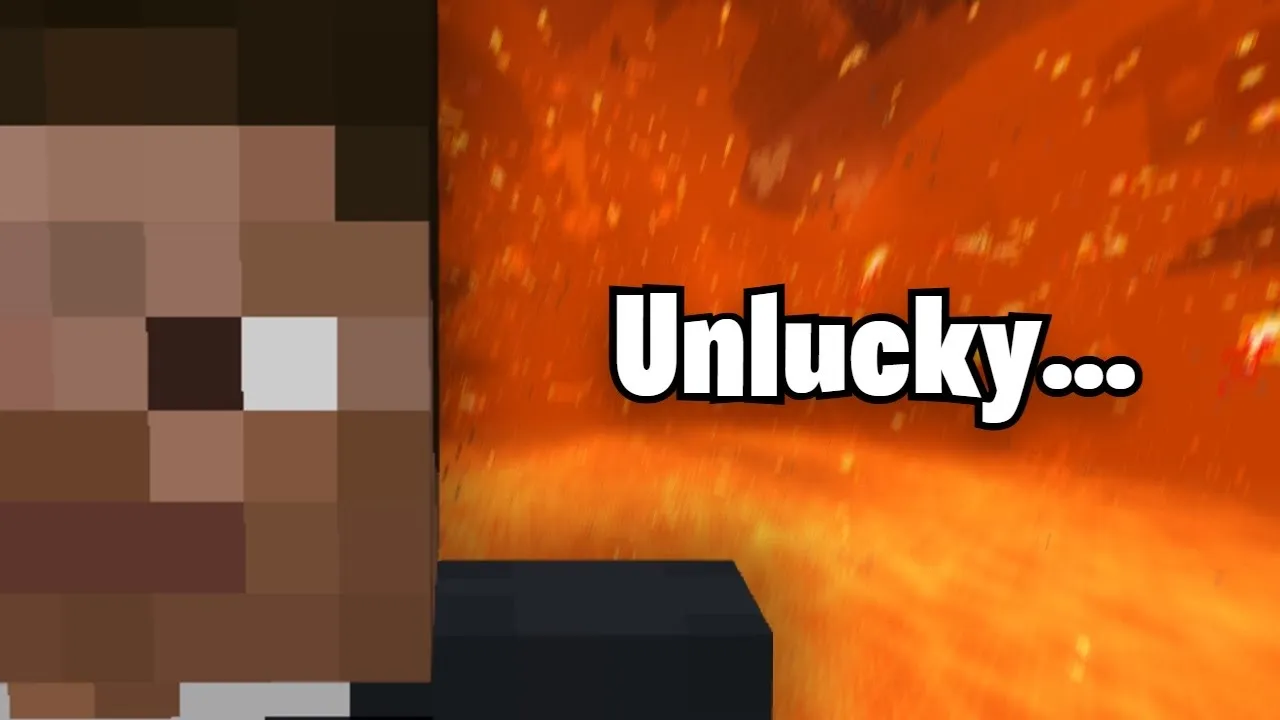 My UNLUCKIEST Minecraft Video...