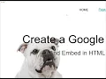 Google Slides Embed in HTML