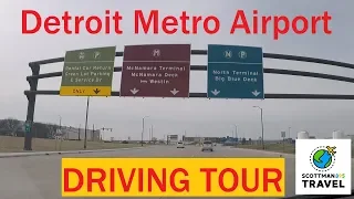 Driving with Scottman895 Detroit Metro Airport Driving Tour