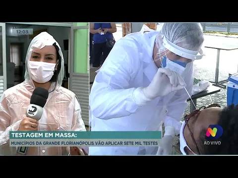 Covid-19: municípios da Grande Florianópolis vão aplicar sete mil testes