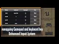 Keyboard Controller Remapping key System in Unreal Engine 5 Smart Input Mapping system