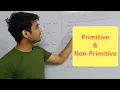 Primitive and Non-Primitive Data Structures Explained In HINDI