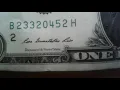 Billet one dollar Washington Serie B 2013 coin value