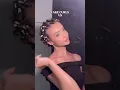fake pin curls VS natural curls