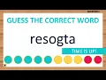 Scrambled Word Game Can You Unscramble These Words 7 Letters