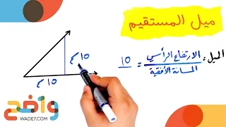 رياضيات مسارات       ميل المستقيم دندنها