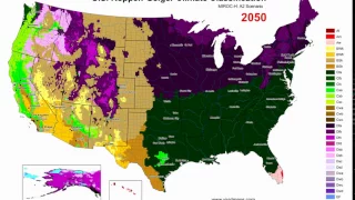 U S Koppen-Geiger climate classification 2000 - 2100 MIROC-H A2 Scenario