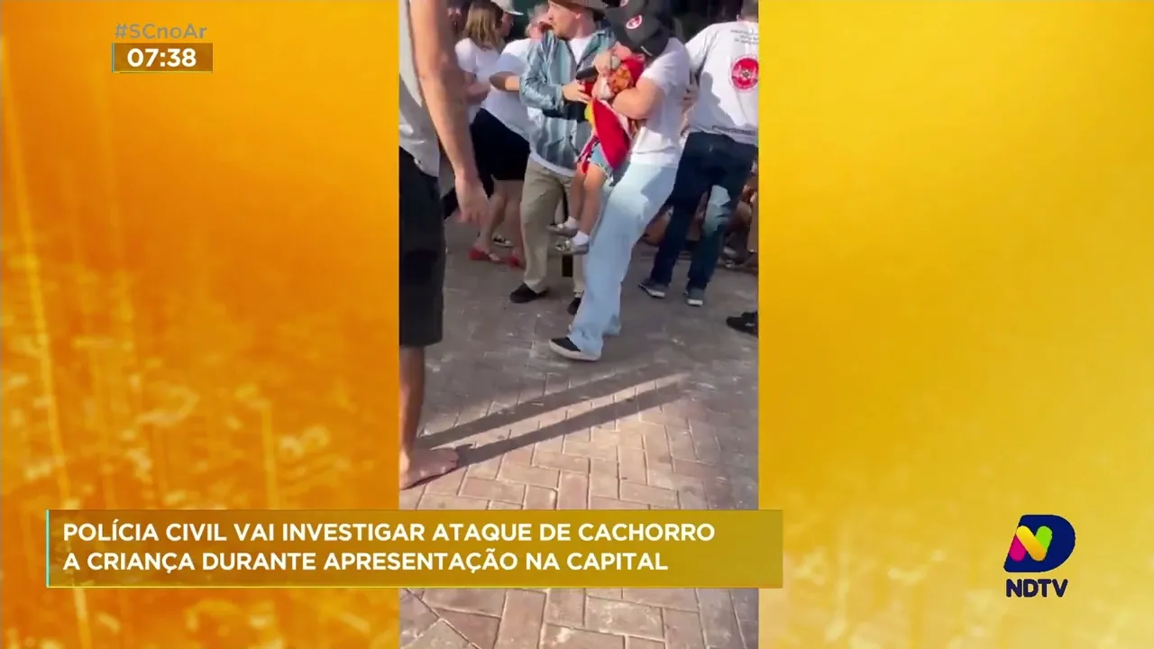 Polícia investigará o caso do cachorro que atacou criança durante apresentação em Florianópolis
