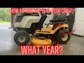 How to find out the Year of Your Cub Cadet Lawn Tractor mower was made