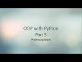 OOP using Python - Part 5