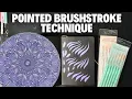 Pointed Brushstroke Technique for Mandala Art Rigger Liner Brush Tutorial