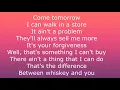 Whiskey and you (lyrics) - Chris stapleton