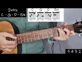 Jugatsu Mukuchi na Kimi wo Wasureru Guitar Tutorial Atarayo - Easy Guitar Chords 10月無口な君を忘れる English