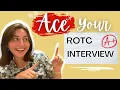 ROTC scholarship interview ADVICE