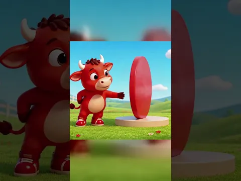 CÍRCULO VERMELHO | Aprenda formas e cores #Shorts