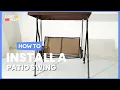 How to Install the 2-Person Patio Swing with Adjustable Canopy NP10089