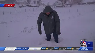 Team Coverage Winter Storm Conditions in Sandy Box Elder County Parley s Canyon