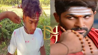 dj movie allu arjun action scene best fight spoof video local music np 100k view
