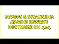 DevOps SysAdmins Apache rewrite hostname on 404