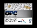 Webinar OPC to SQL 2020
