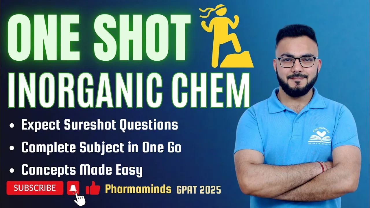 INORGANIC CHEMISTRY ONE SHOT | 100% SURE QUESTIONS | GPAT & NIPER 2025 | AKASH VERMA