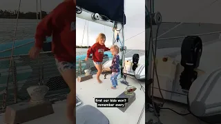 Would you raise your kids at sea? #sailingaustralia #sailingwithkids #boatlife