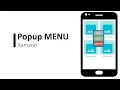Xamarin - Popup menu from your app dynamic display