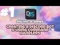 Creating a discord bot and using a command handler EVENT HANDLER link in description