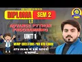 ADVANCE PYTHON PROGRAMMING UNIT 1 MIMP QUESTION FOR GTU EXAM DIPLOMA SEM 2 IT MIMP FOR GTU EXAM