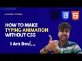 How to make Typing Animation in JavaScript Typed js Html JavaScript