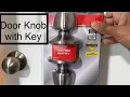 Install Keyed Entry Door Knob