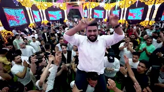 الفنان امين الهنداوي مع شاعر المجوز ابو ماريا مهرجان آل خميس حفل العريس ابو وديع خميس 