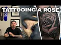 Tattooing a rose tattoo setup in-depth tattooing from previous