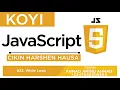 KOYI JAVASCRIPT 22 WHILE LOOP