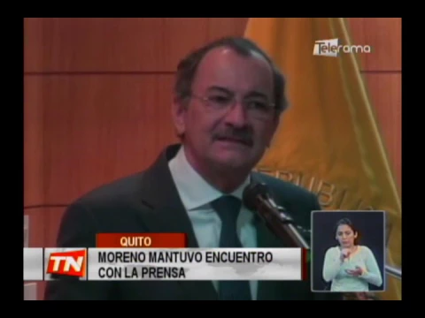 MORENO MANTUVO ENCUENTRO CON LA PRENSA