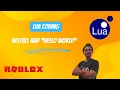 Lua Intro - Install and Hello World