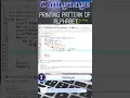 C language Tutorial 17 Printing pattern of alphabet K learn to print pattern use of for loop