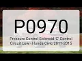 DTC P0970 Pressure Control Solenoid C Control Circuit Low - Honda Civic 2011-2015