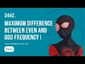 Maximum Difference Between Even and Odd Frequency I - Leetcode 3442 Weekly Contest 435
