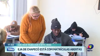 Matrículas no EJA de Chapecó entram na reta final e encerram amanhã
