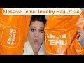 MASSIVE NEW Temu Jewelry Haul Try On Gorgeous Jewelry All Designer Highend Inspired