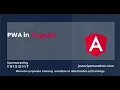PWA in Angular - JavaScript Marathon