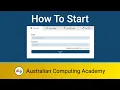 How to start your first ACA course on the Grok Learning platform