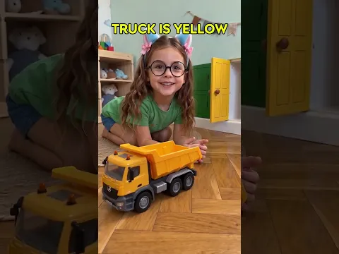 🚪🌈 Knock, Knock! Which Colorful Vehicle Will Come Out? 🚌 #shorts #kids