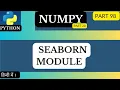 NumPy with Seaborn module arvindprogramming