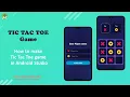 How to create TicTacToe game in Android Tic Tac Toe game Tutorials Android Studio Tic Tac Toe UI